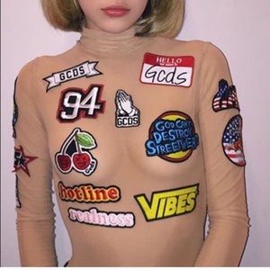 Original GCDS patchwork bodysuit